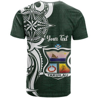 Personalised Tonga Takuilau College T Shirt Est 1975 Tongan Ngatu Pattern LT14 - Polynesian Pride