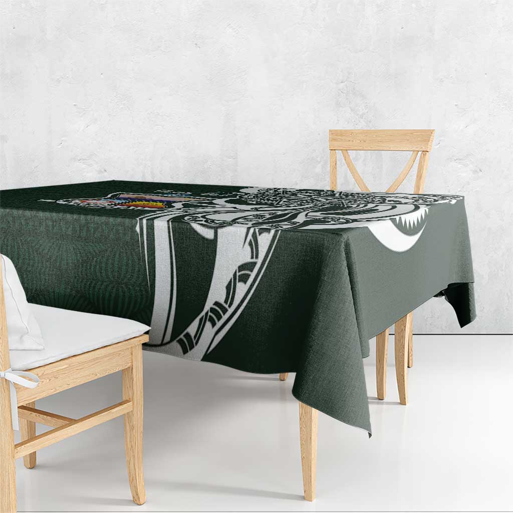 Personalised Tonga Takuilau College Tablecloth Est 1975 Tongan Ngatu Pattern LT14 - Polynesian Pride