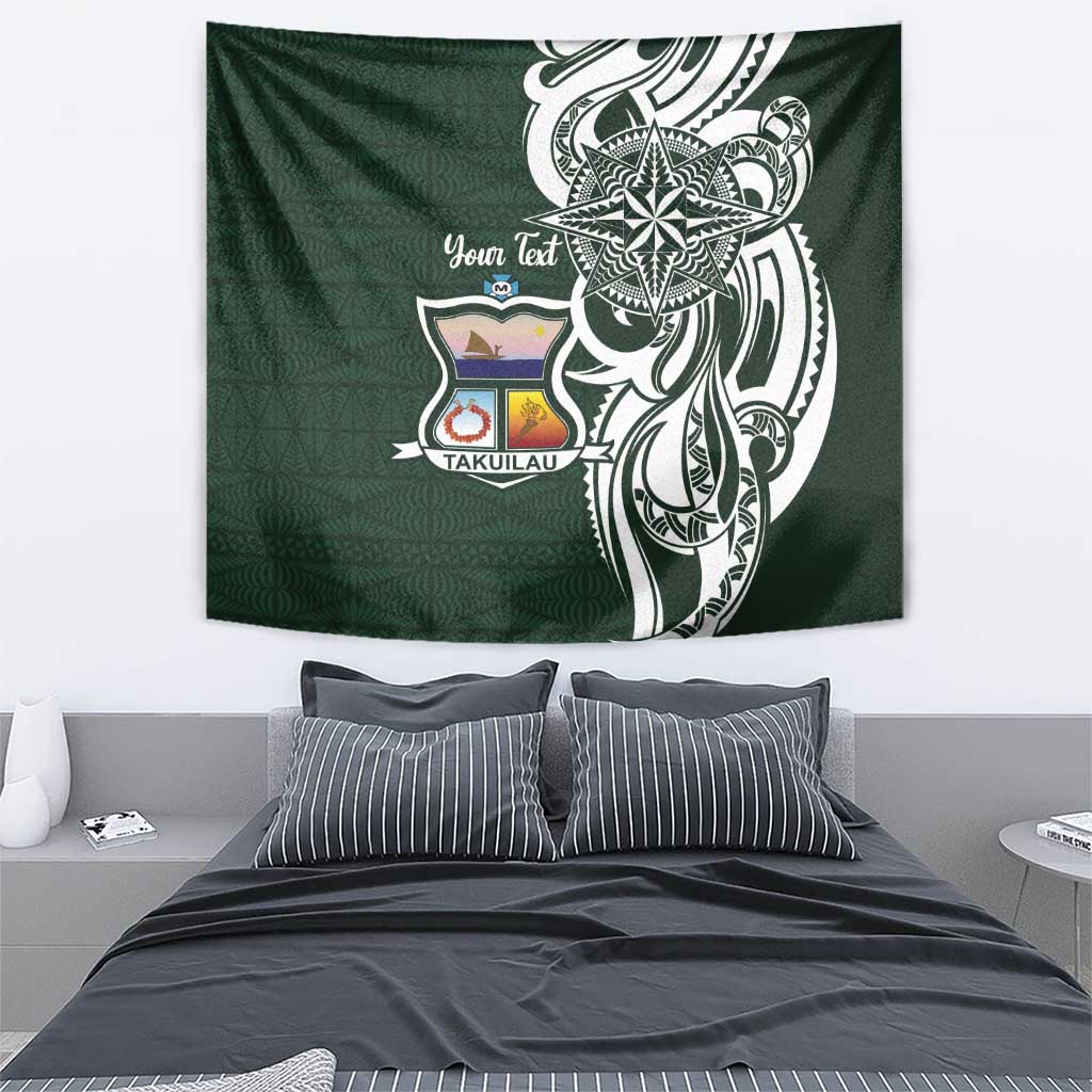Personalised Tonga Takuilau College Tapestry Est 1975 Tongan Ngatu Pattern LT14 - Polynesian Pride