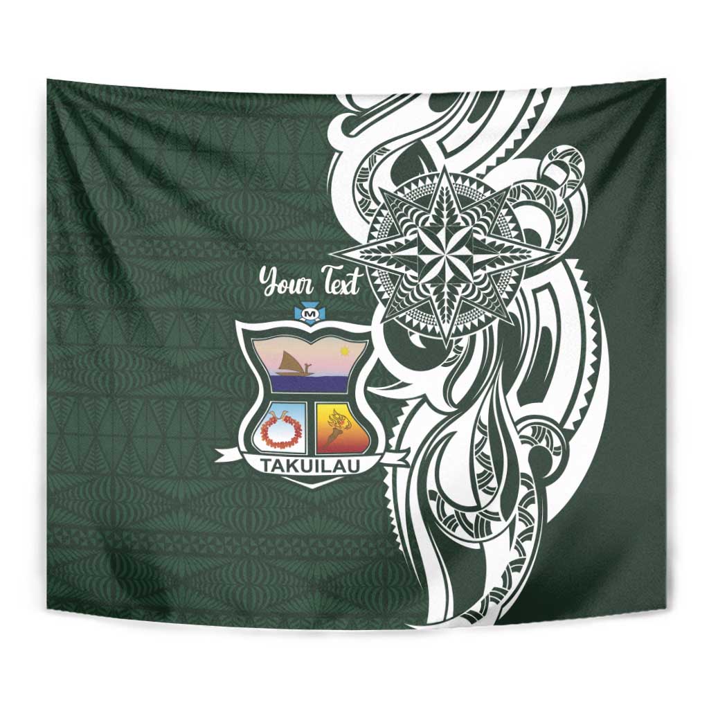 Personalised Tonga Takuilau College Tapestry Est 1975 Tongan Ngatu Pattern LT14 - Polynesian Pride