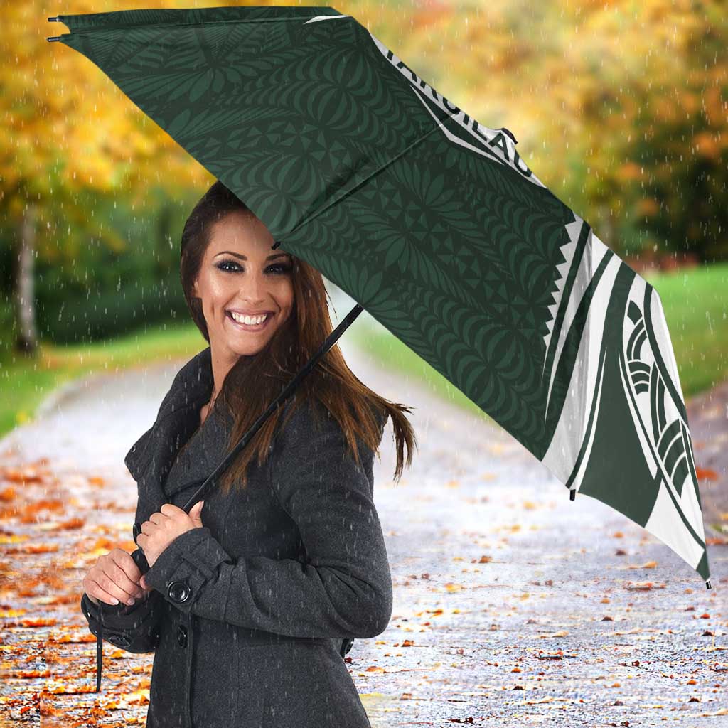 Personalised Tonga Takuilau College Umbrella Est 1975 Tongan Ngatu Pattern LT14 - Polynesian Pride