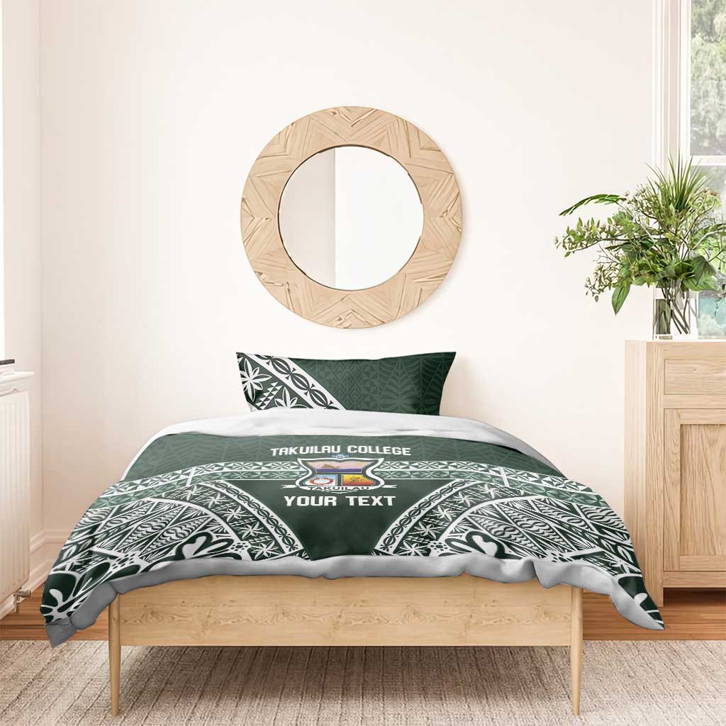 Personalised Tonga Takuilau College Bedding Set 50th Anniversary Ngatu Kupesi LT14 - Polynesian Pride