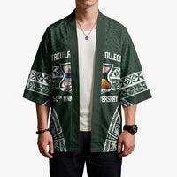 Personalised Tonga Takuilau College Kimono 50th Anniversary Ngatu Kupesi LT14 - Polynesian Pride