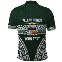 Personalised Tonga Takuilau College Polo Shirt 50th Anniversary Ngatu Kupesi LT14 - Polynesian Pride