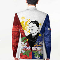 Philippines Rizal Day Blazer Filipino Sampaguita Grunge Style LT14 - Polynesian Pride