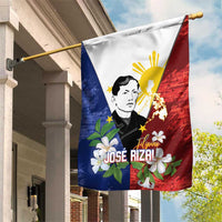Philippines Rizal Day Garden Flag Filipino Sampaguita Grunge Style LT14 House Flag Blue - Polynesian Pride