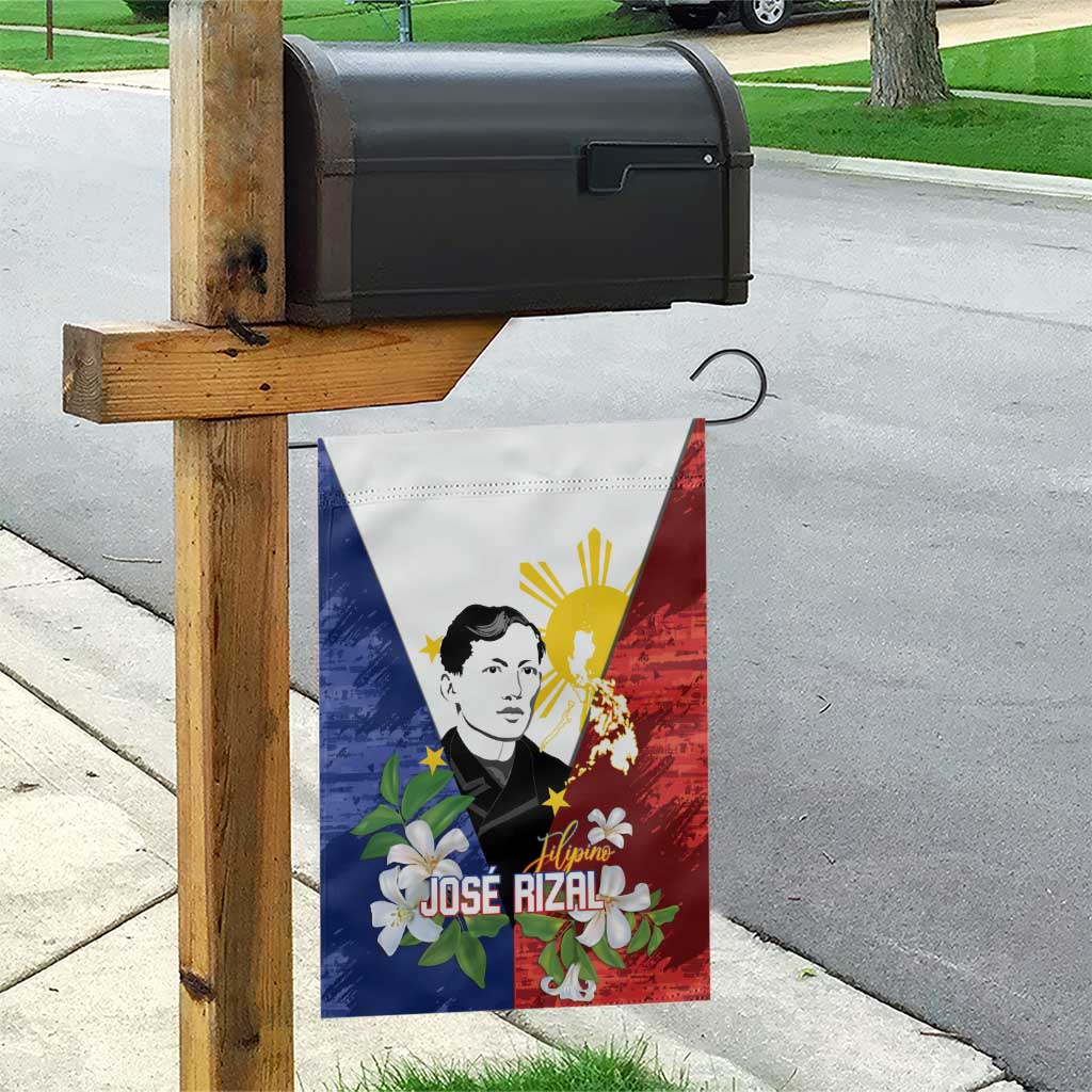 Philippines Rizal Day Garden Flag Filipino Sampaguita Grunge Style LT14 - Polynesian Pride