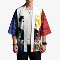 Philippines Rizal Day Kimono Filipino Sampaguita Grunge Style LT14 - Polynesian Pride