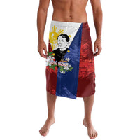 Philippines Rizal Day Lavalava Filipino Sampaguita Grunge Style LT14 Blue - Polynesian Pride