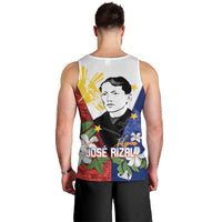 Philippines Rizal Day Men Tank Top Filipino Sampaguita Grunge Style LT14 - Polynesian Pride