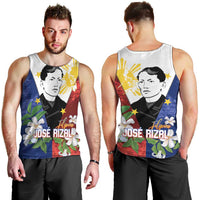 Philippines Rizal Day Men Tank Top Filipino Sampaguita Grunge Style LT14 - Polynesian Pride