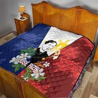 Philippines Rizal Day Quilt Filipino Sampaguita Grunge Style LT14 - Polynesian Pride