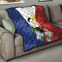 Philippines Rizal Day Quilt Filipino Sampaguita Grunge Style LT14 - Polynesian Pride