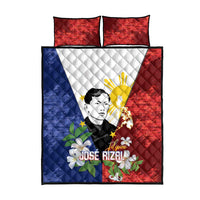Philippines Rizal Day Quilt Bed Set Filipino Sampaguita Grunge Style LT14 - Polynesian Pride