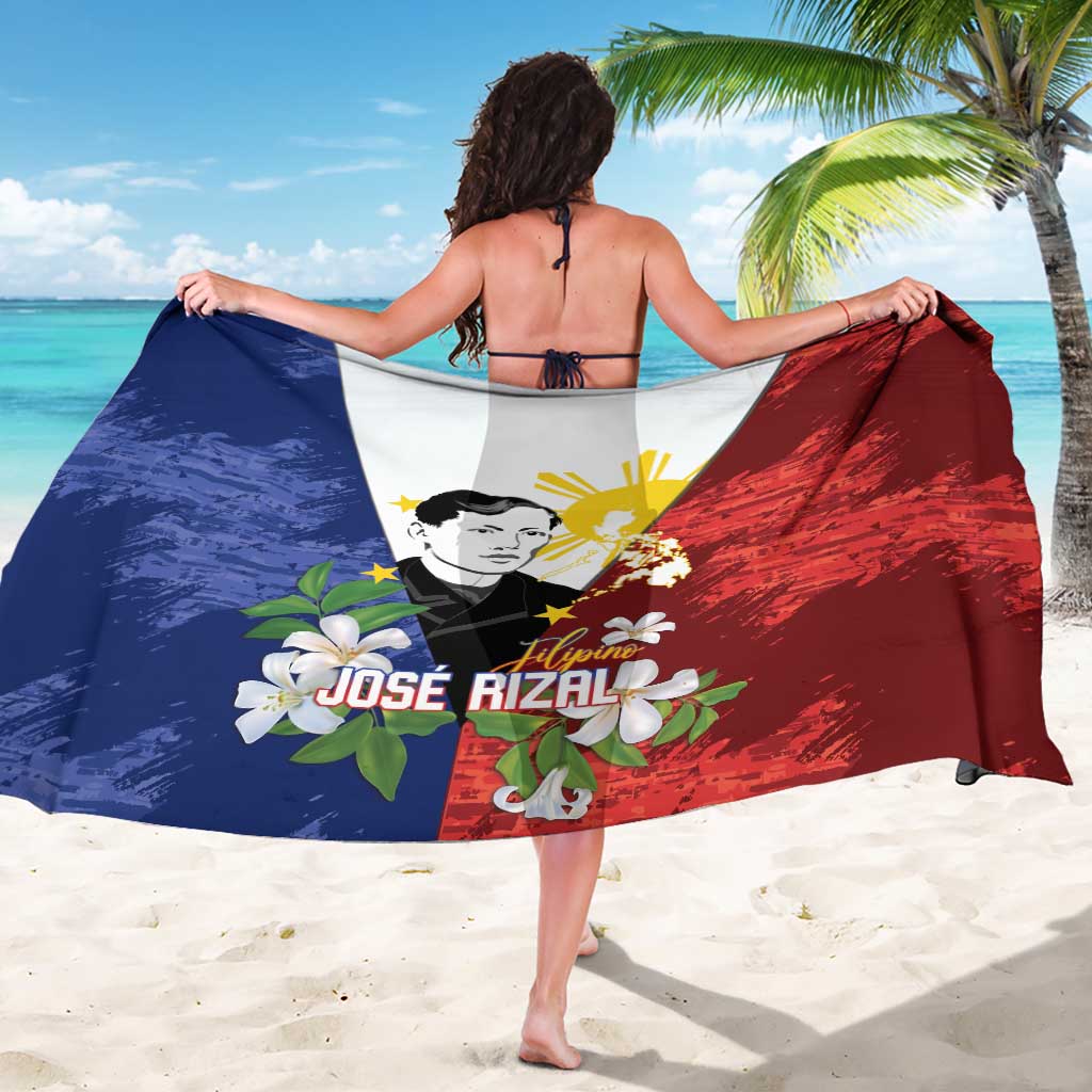 Philippines Rizal Day Sarong Filipino Sampaguita Grunge Style LT14 - Polynesian Pride
