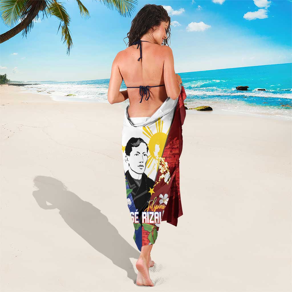 Philippines Rizal Day Sarong Filipino Sampaguita Grunge Style LT14 - Polynesian Pride