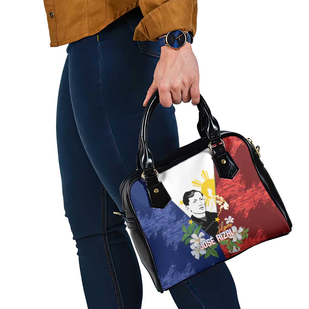 Philippines Rizal Day Shoulder Handbag Filipino Sampaguita Grunge Style LT14 - Polynesian Pride