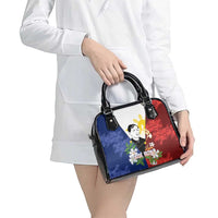 Philippines Rizal Day Shoulder Handbag Filipino Sampaguita Grunge Style LT14 - Polynesian Pride