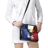 Philippines Rizal Day Shoulder Handbag Filipino Sampaguita Grunge Style LT14 - Polynesian Pride