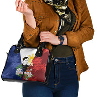 Philippines Rizal Day Shoulder Handbag Filipino Sampaguita Grunge Style LT14 - Polynesian Pride
