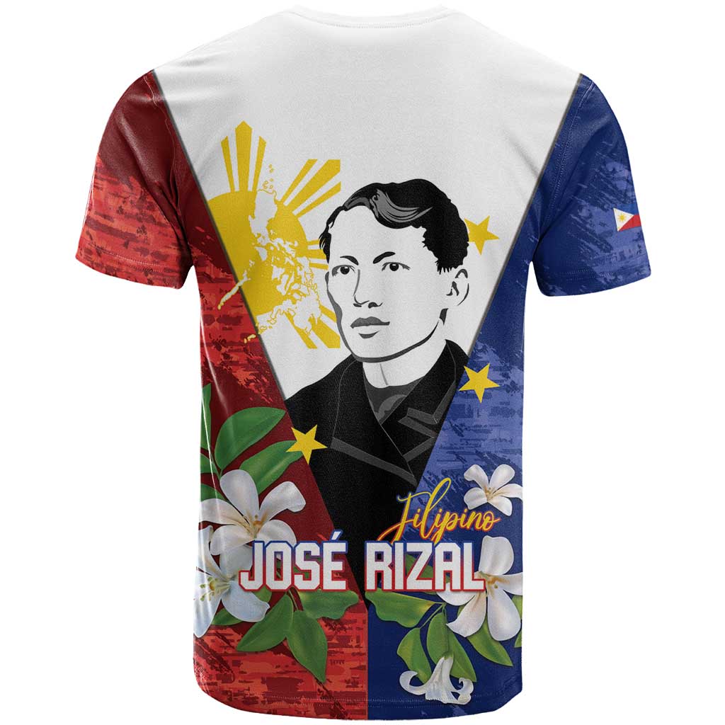 Philippines Rizal Day T Shirt Filipino Sampaguita Grunge Style LT14 - Polynesian Pride