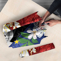 Philippines Rizal Day Umbrella Filipino Sampaguita Grunge Style LT14 - Polynesian Pride