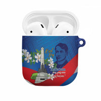 Philippines Rizal Day AirPods Case Filipino Motto Stella Polynesian Pattern LT14 Blue - Polynesian Pride