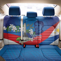 Philippines Rizal Day Back Car Seat Cover Filipino Motto Stella Polynesian Pattern LT14 - Polynesian Pride