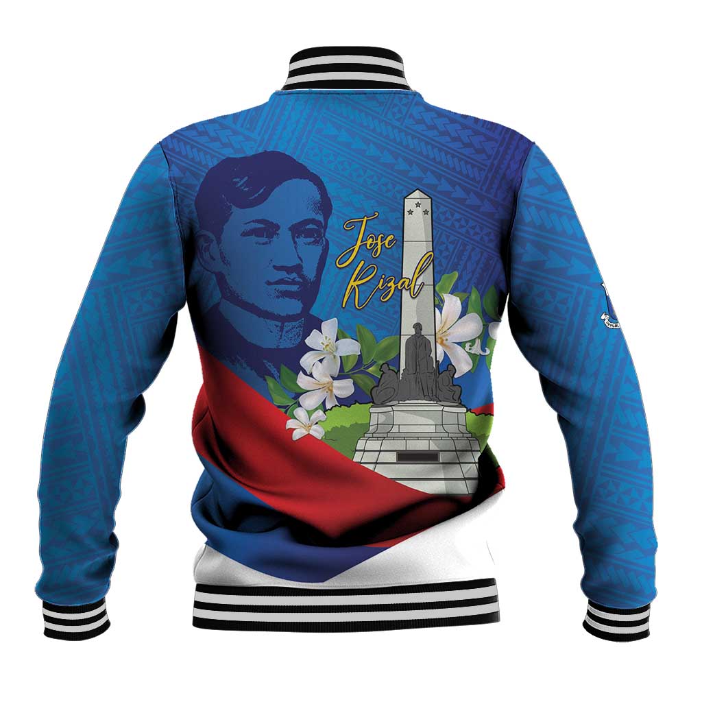 Philippines Rizal Day Baseball Jacket Filipino Motto Stella Polynesian Pattern LT14 - Polynesian Pride