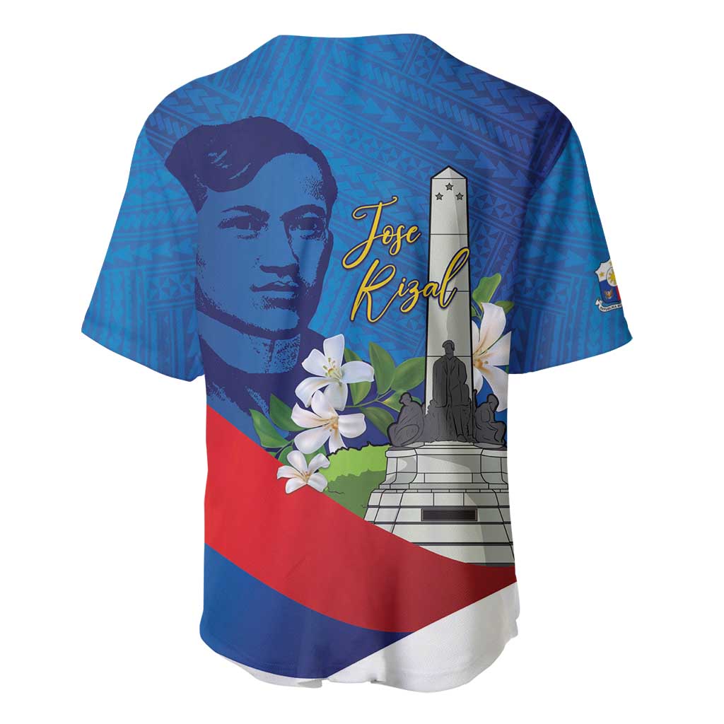 Philippines Rizal Day Baseball Jersey Filipino Motto Stella Polynesian Pattern LT14 - Polynesian Pride