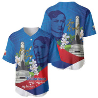 Philippines Rizal Day Baseball Jersey Filipino Motto Stella Polynesian Pattern LT14 - Polynesian Pride