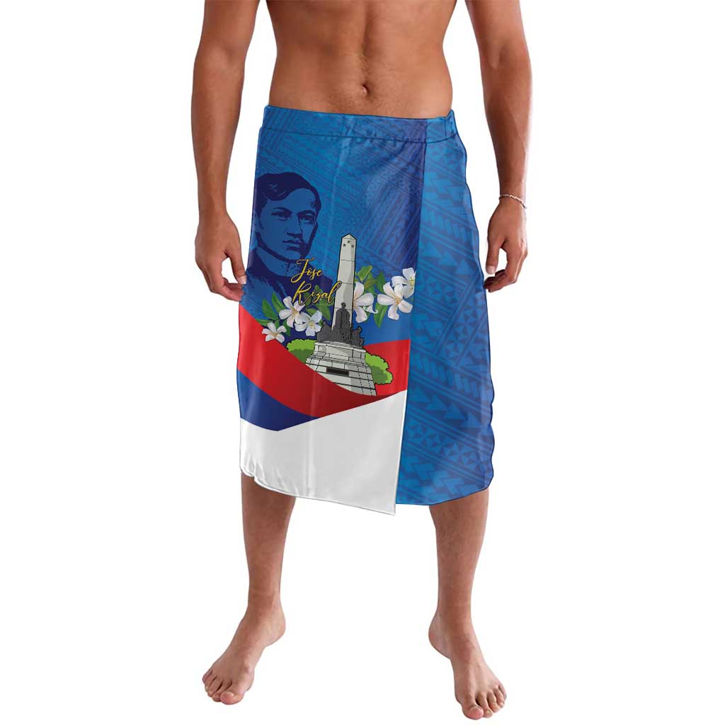 Philippines Rizal Day Lavalava Filipino Motto Stella Polynesian Pattern LT14 Blue - Polynesian Pride
