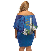 Philippines Rizal Day Off Shoulder Short Dress Filipino Motto Stella Polynesian Pattern LT14 - Polynesian Pride
