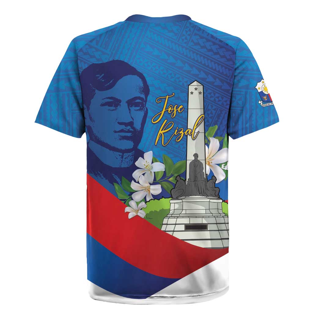 Philippines Rizal Day Rugby Jersey Filipino Motto Stella Polynesian Pattern LT14 - Polynesian Pride