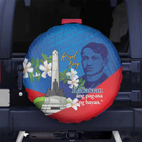 Philippines Rizal Day Spare Tire Cover Filipino Motto Stella Polynesian Pattern LT14 No hole Blue - Polynesian Pride