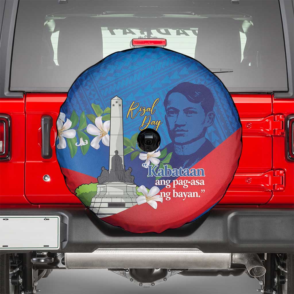Philippines Rizal Day Spare Tire Cover Filipino Motto Stella Polynesian Pattern LT14 - Polynesian Pride