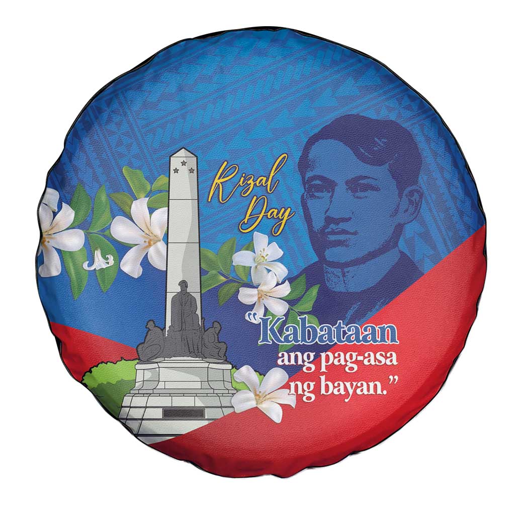 Philippines Rizal Day Spare Tire Cover Filipino Motto Stella Polynesian Pattern LT14 - Polynesian Pride