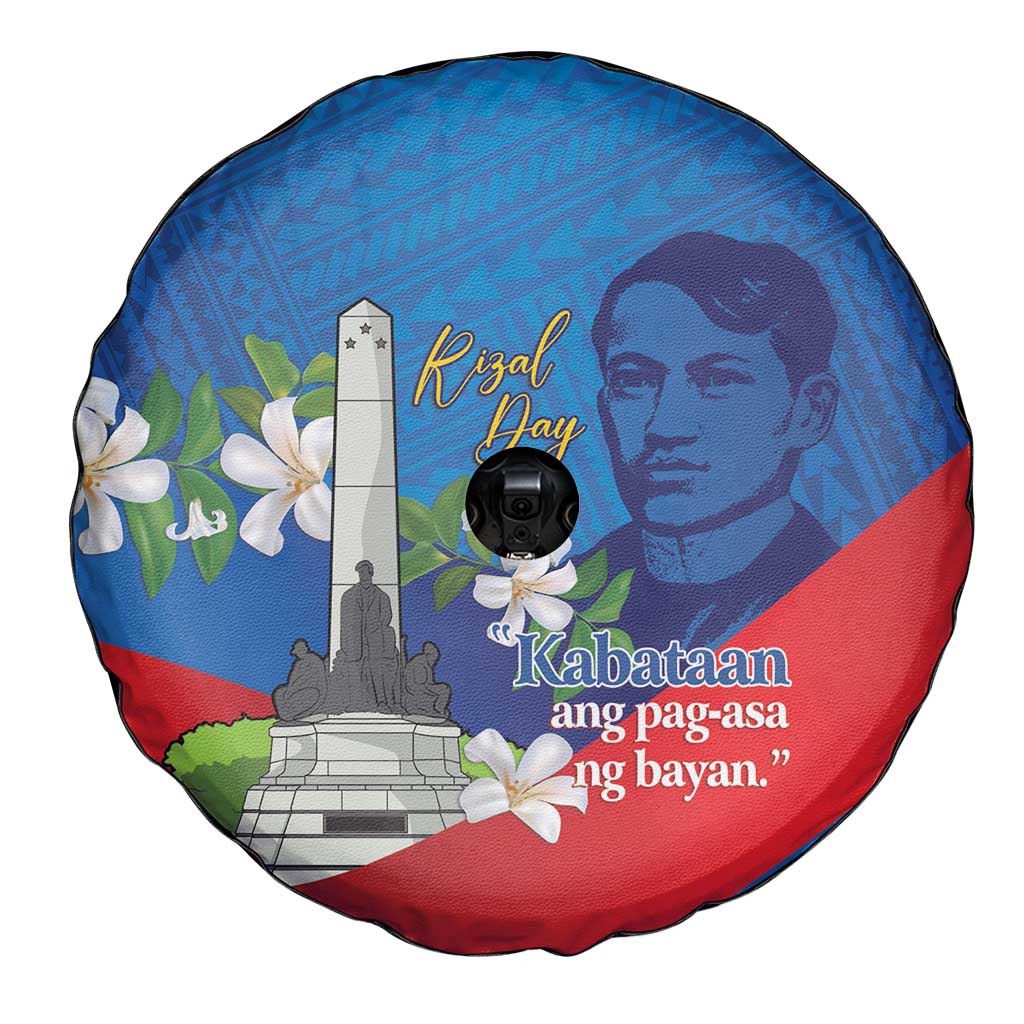 Philippines Rizal Day Spare Tire Cover Filipino Motto Stella Polynesian Pattern LT14 - Polynesian Pride