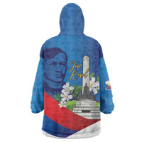 Philippines Rizal Day Wearable Blanket Hoodie Filipino Motto Stella Polynesian Pattern LT14 - Polynesian Pride