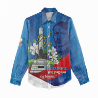 Philippines Rizal Day Women Casual Shirt Filipino Motto Stella Polynesian Pattern LT14 - Polynesian Pride