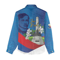 Philippines Rizal Day Women Casual Shirt Filipino Motto Stella Polynesian Pattern LT14 - Polynesian Pride