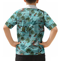 Aloha Hawaii Surfing Tropical Seamless Kid Hawaiian Shirt LT14 - Polynesian Pride