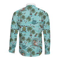 Aloha Hawaii Surfing Tropical Seamless Long Sleeve Button Shirt LT14 - Polynesian Pride