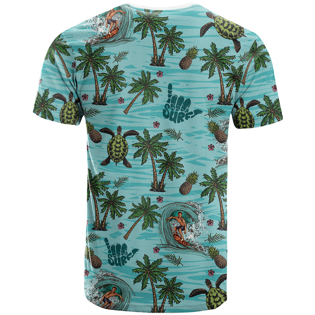 Aloha Hawaii Surfing Tropical Seamless T Shirt LT14 - Polynesian Pride