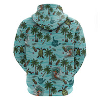 Aloha Hawaii Surfing Tropical Seamless Zip Hoodie LT14 - Polynesian Pride