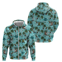 Aloha Hawaii Surfing Tropical Seamless Zip Hoodie LT14 - Polynesian Pride