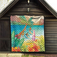 Surfing Paradise Hawaii Quilt Tropical Flowers Beachy Vibes LT14 - Polynesian Pride