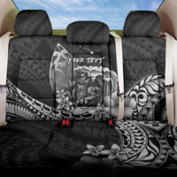 Hawaii Surfing Personalized Back Car Seat Cover Born To Surf Tiki Hawaiian Pattern LT14 One Size Black - Polynesian Pride