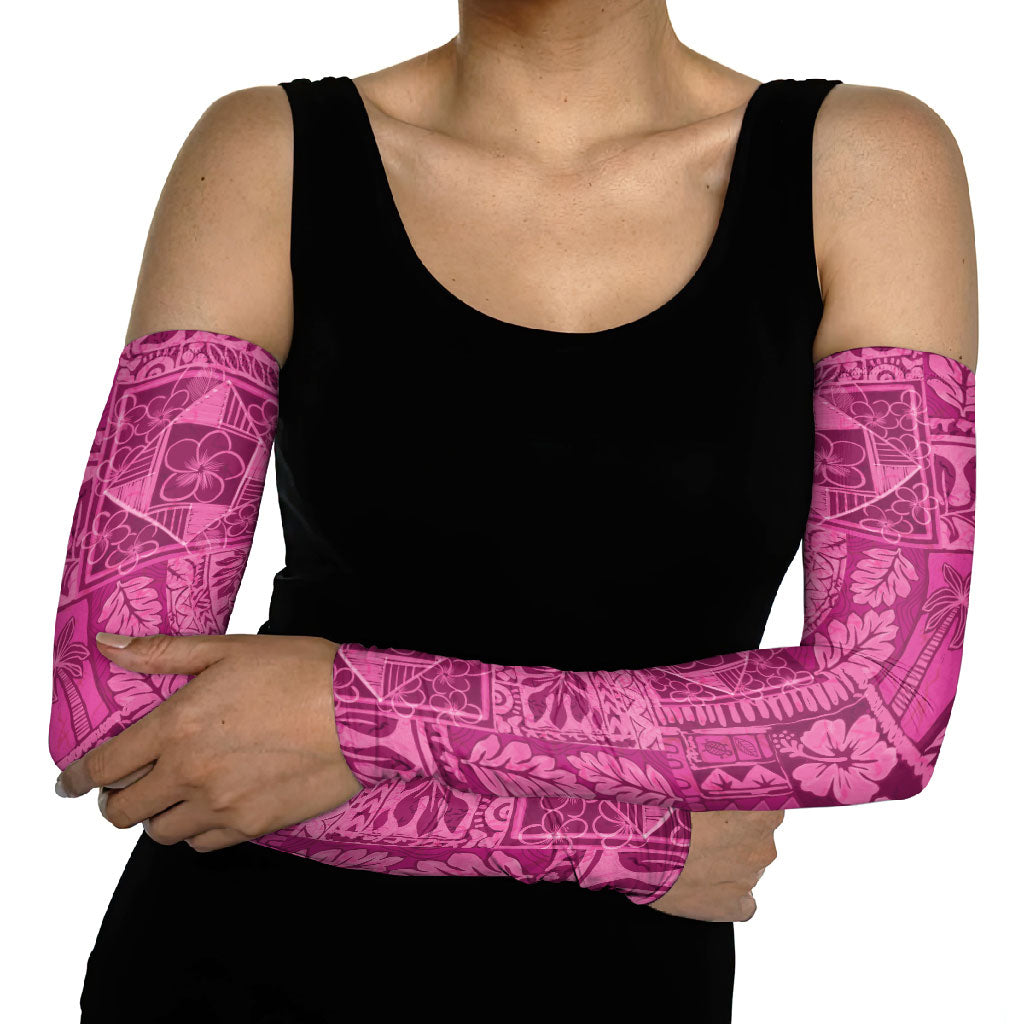 Hawaii Rainforest Beach Tropical Flowers Arm Sleeves LT14 - Polynesian Pride