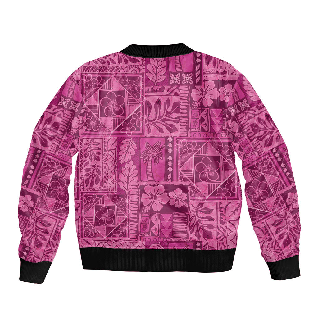 Hawaii Rainforest Beach Tropical Flowers Bomber Jacket LT14 - Polynesian Pride
